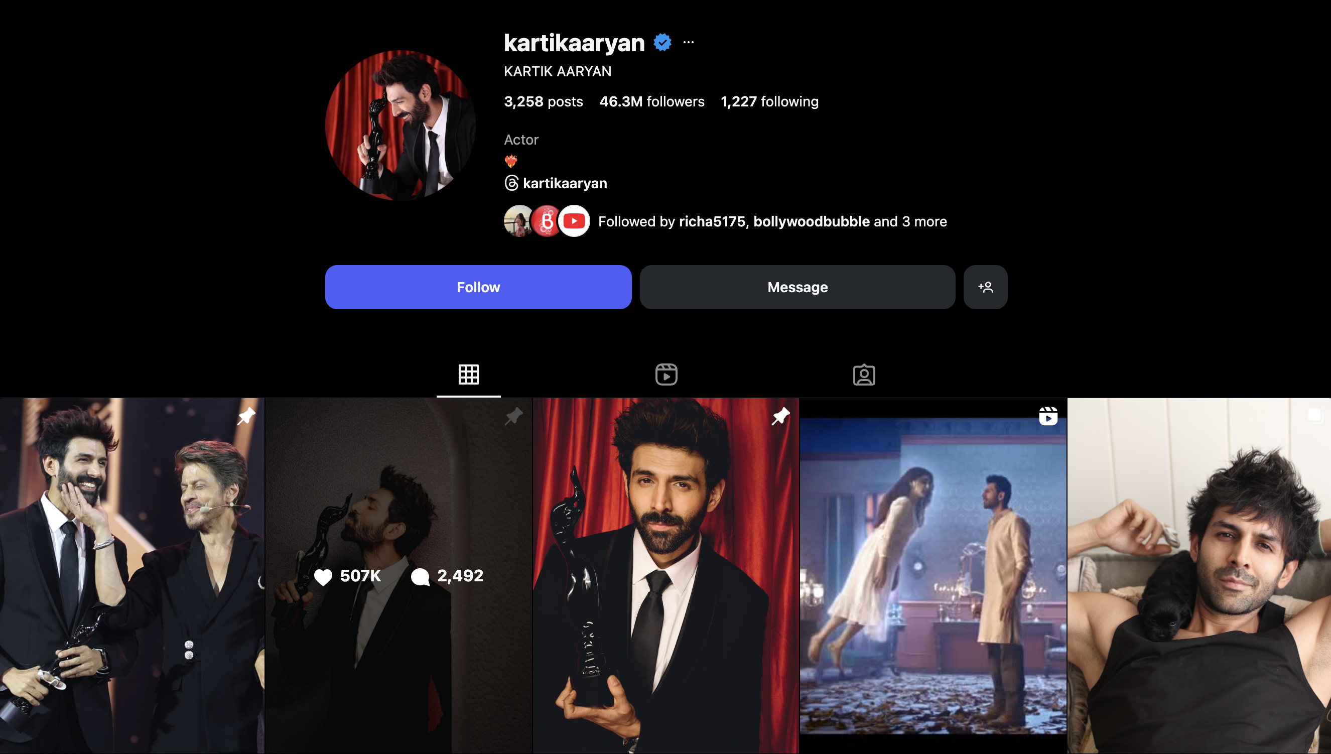 Kartik Aaryan Biography